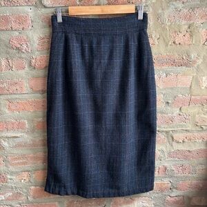 Classic Plaid Pencil Skirt